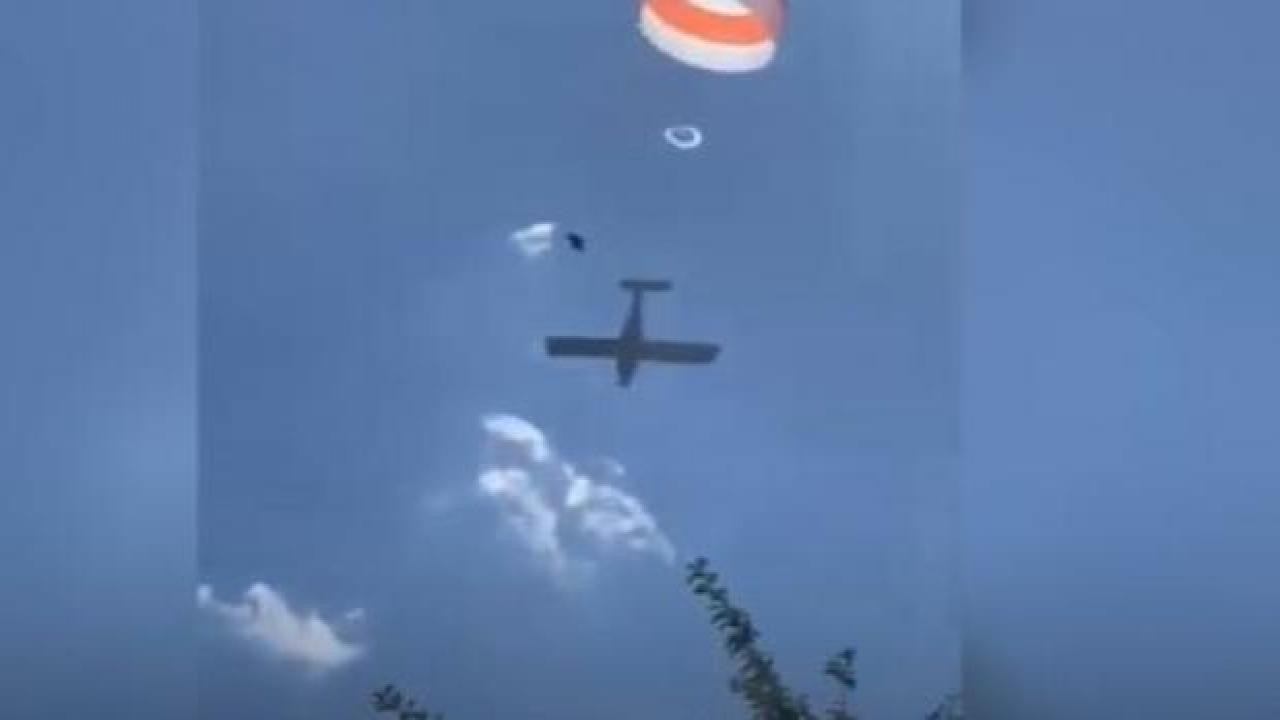 Belçika'da uçak düştü, pilot yara almadan kurtuldu
