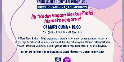Belediyenin İlk Kadın Yaşam Merkezi Açılıyor