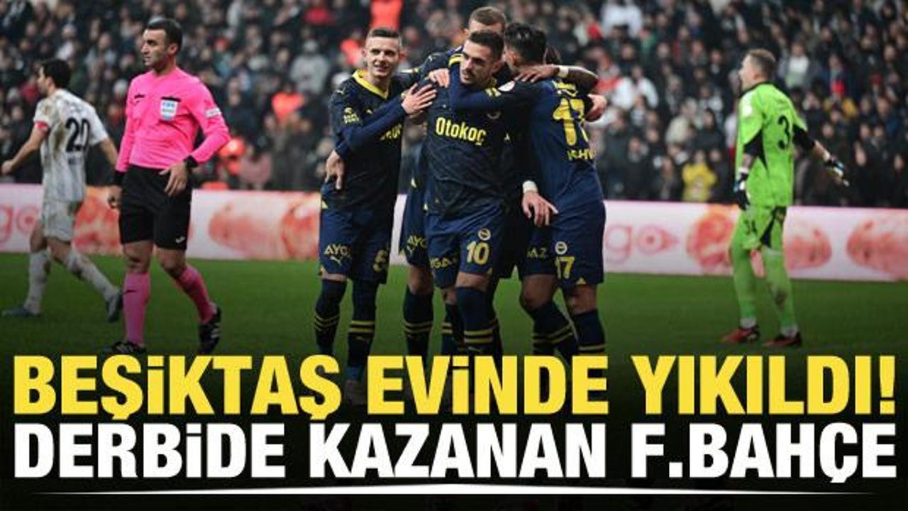 Beşiktaş evinde yıkıldı! Derbide kazanan Fenerbahçe