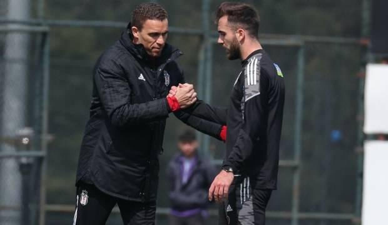 Beşiktaş idmanında dikkat çeken kare!