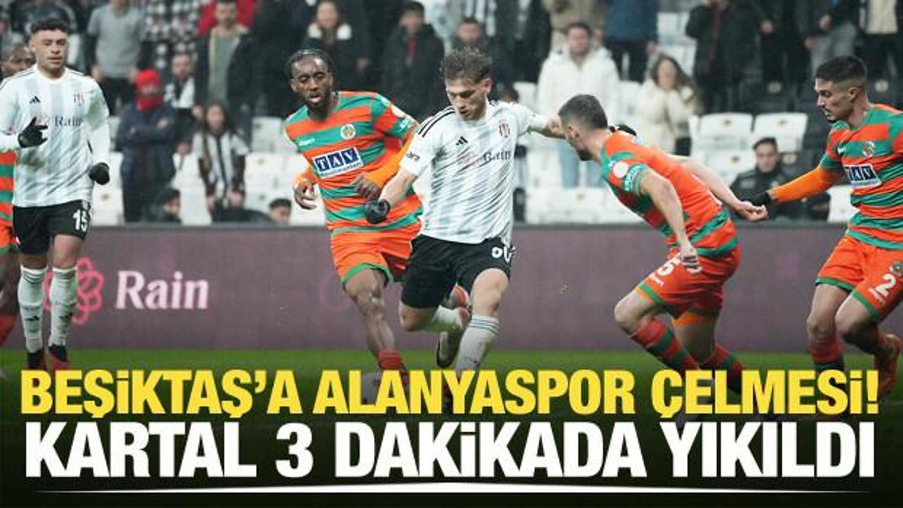 Beşiktaş'a Alanyaspor çelmesi! Kartal evinde yara aldı