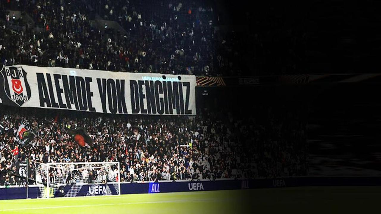 Beşiktaşlı taraftarlardan İsrail'e sert tepki! Stadı resmen inlettiler