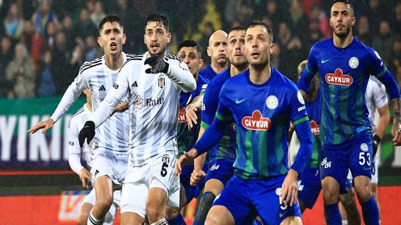 Beşiktaş'ta, Rizespor karşısında 5 eksik!