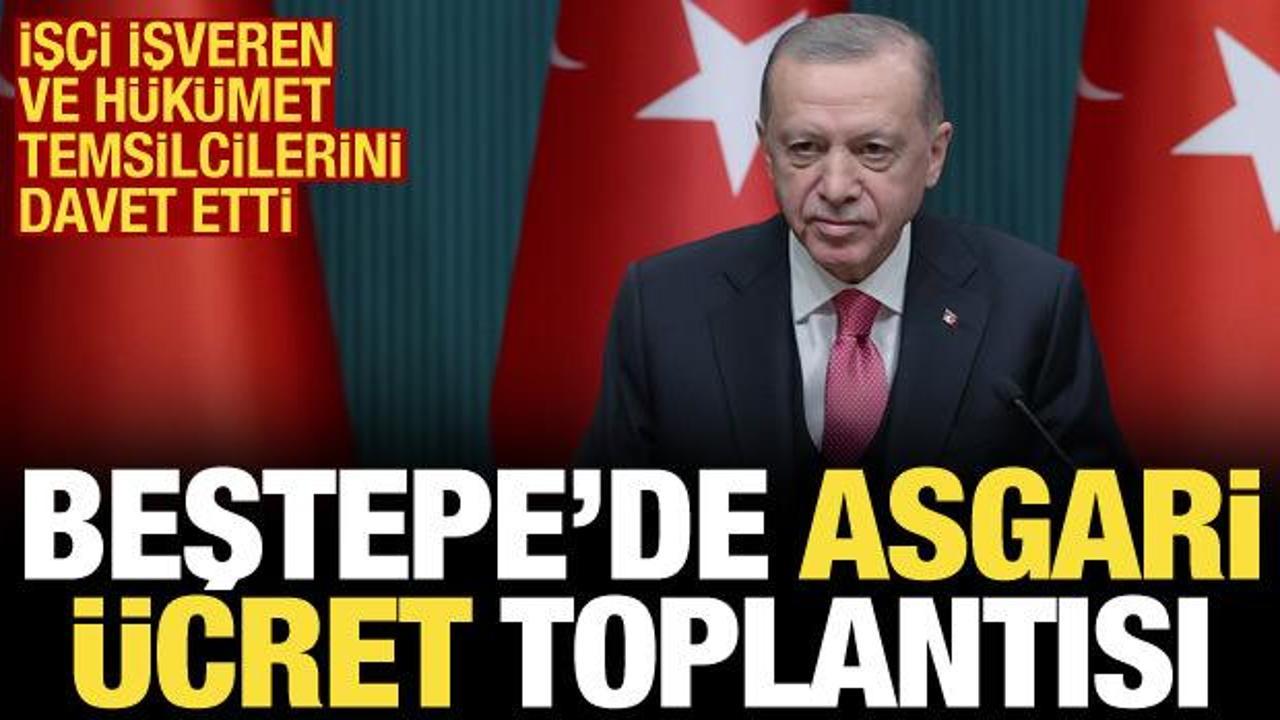 Beştepe'de asgari ücret toplantısı