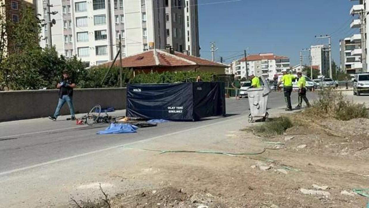 Beton mikserinin çarptığı bisiklet sürücüsü öldü