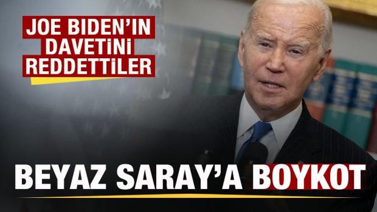 Beyaz Saray'a Gazze boykotu! Biden'ın davetini reddettiler