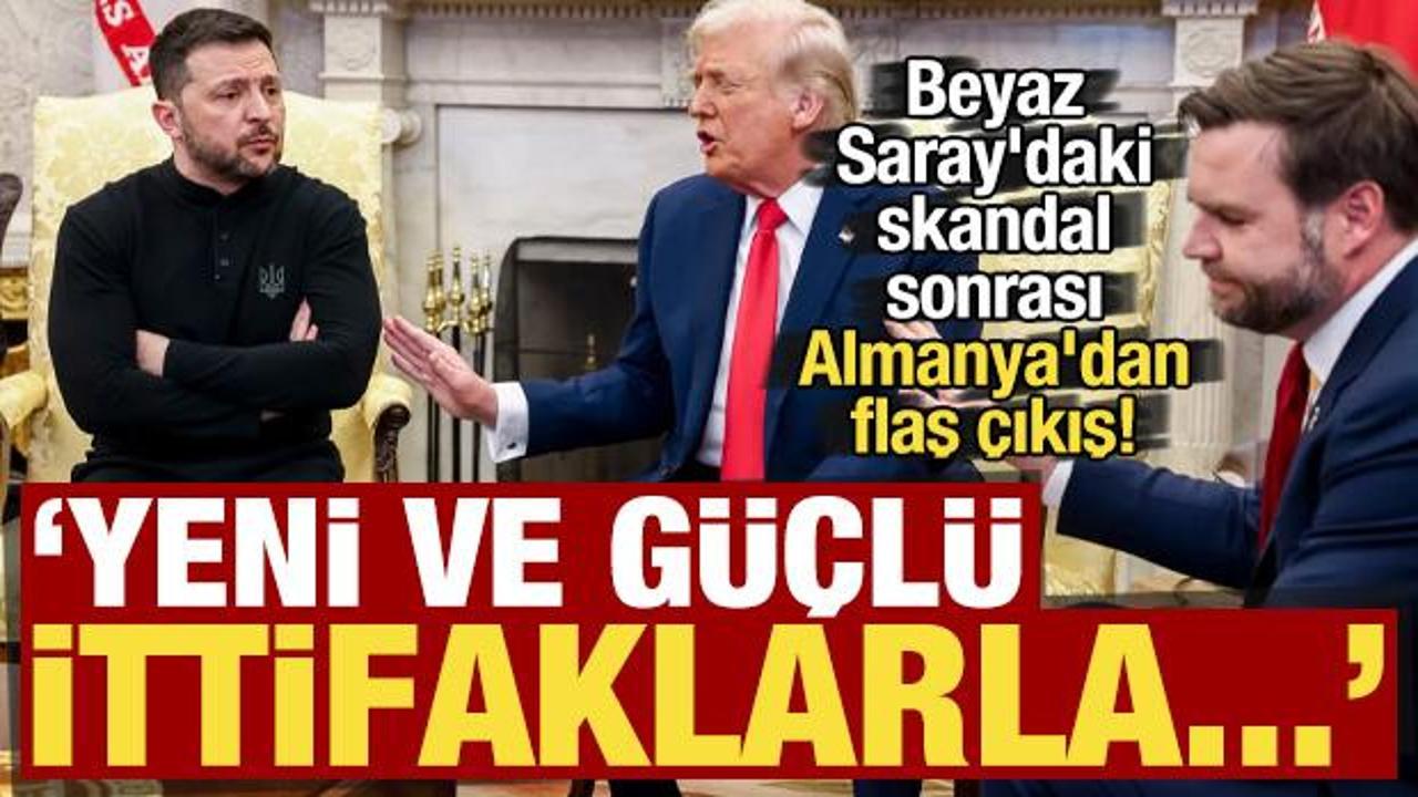 Beyaz Saray'daki skandal sonrası Almanya'dan flaş açıklama: Yeni ve güçlü ittifaklarla...