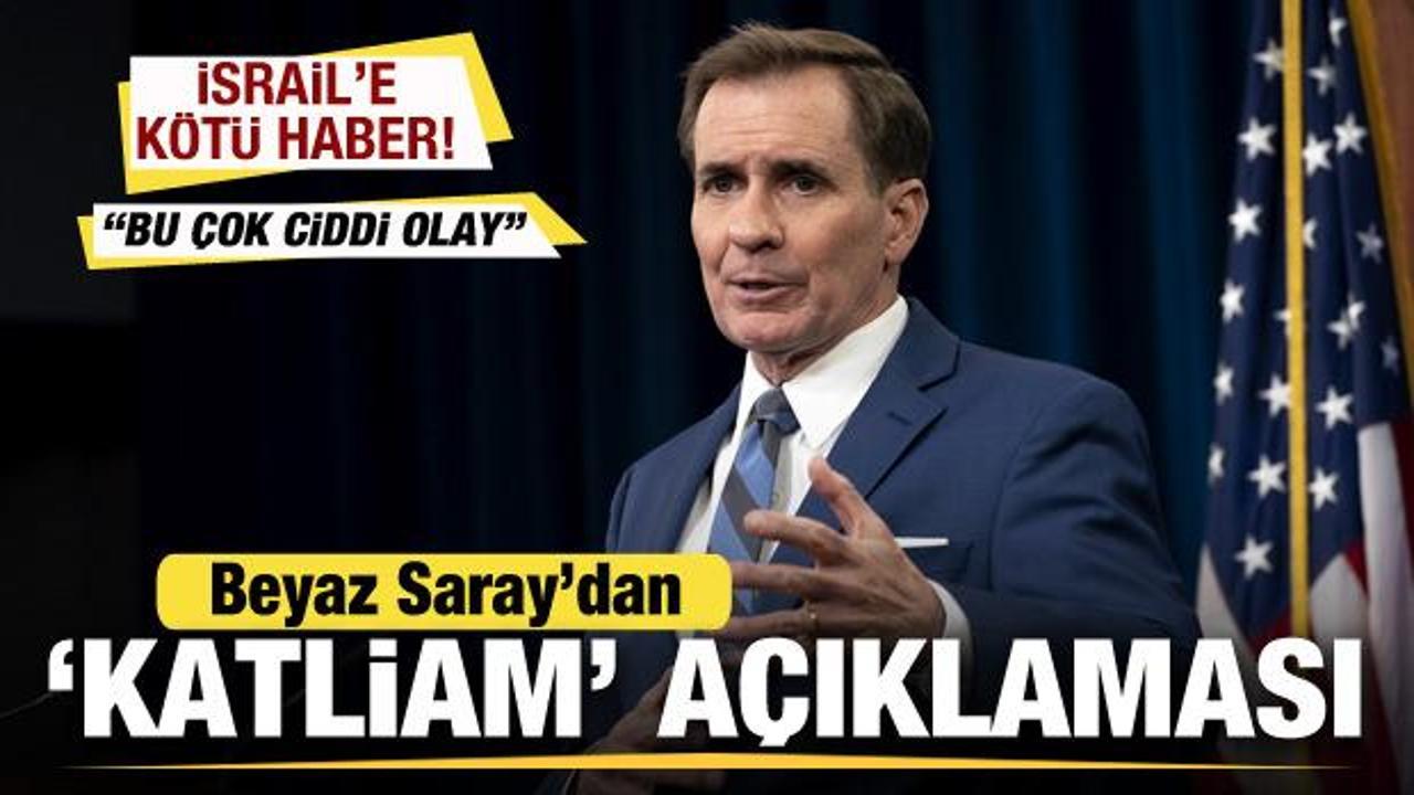 Beyaz Saray'dan son dakika Gazze açıklaması! İsrail'e kötü haber: Bu ciddi bir olay
