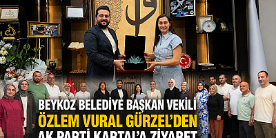 BEYKOZ BELEDİYE BAŞKAN VEKİLİ ÖZLEM VURAL GÜRZEL’DEN AK PARTİ KARTAL’A ZİYARET 