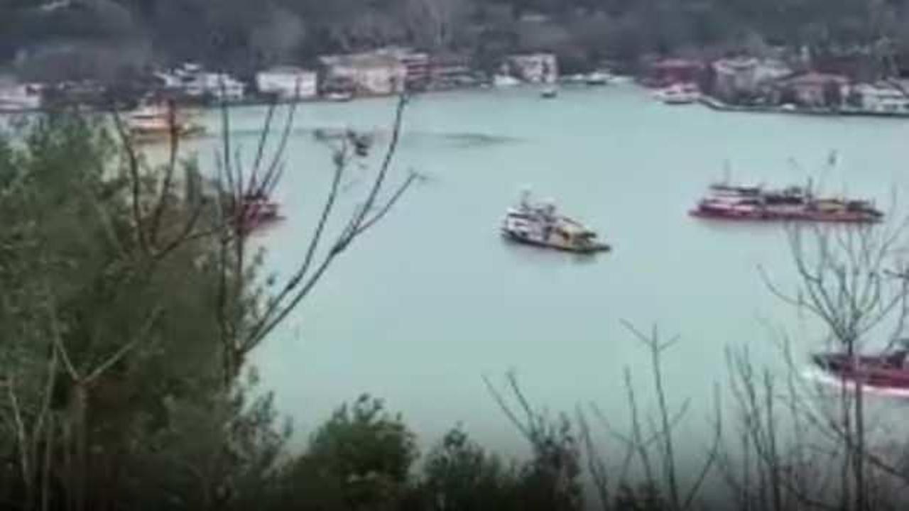 Beykoz'da balıkçı tekneleri sürüklendi