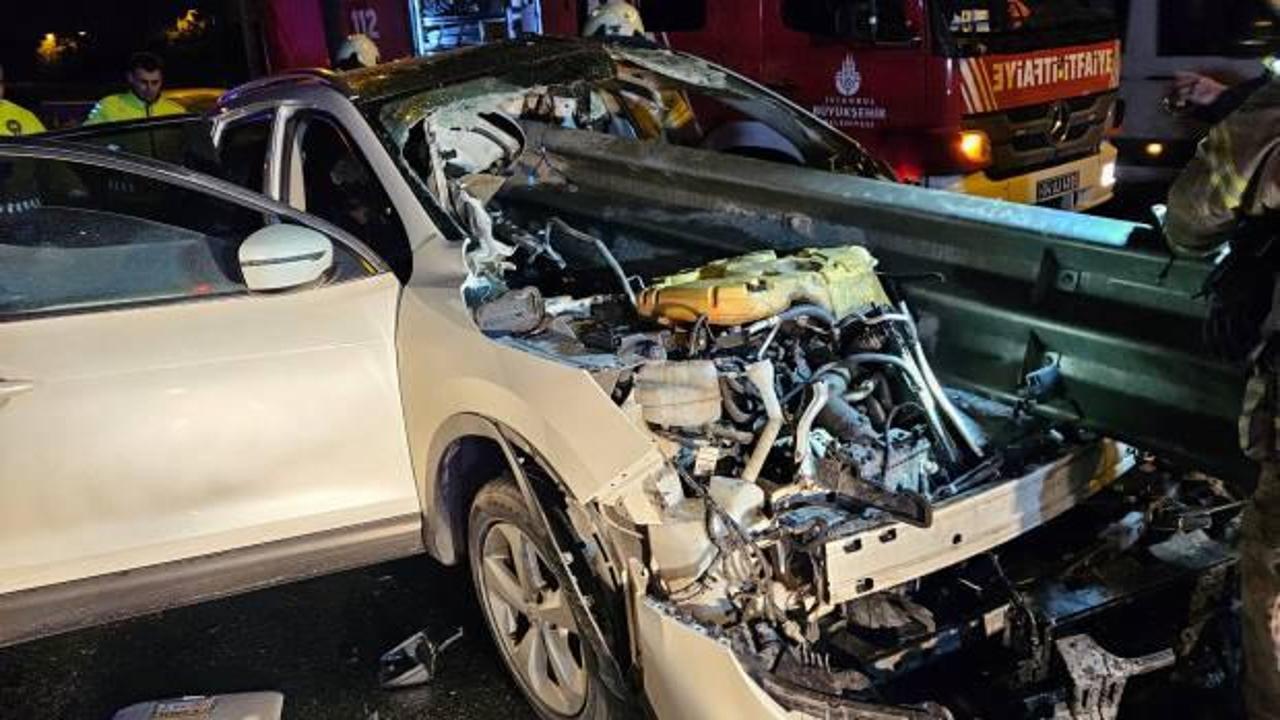 Beylikdüzü'nde korkunç kaza: Bariyere ok gibi saplandı! Ölü ve yaralılar var