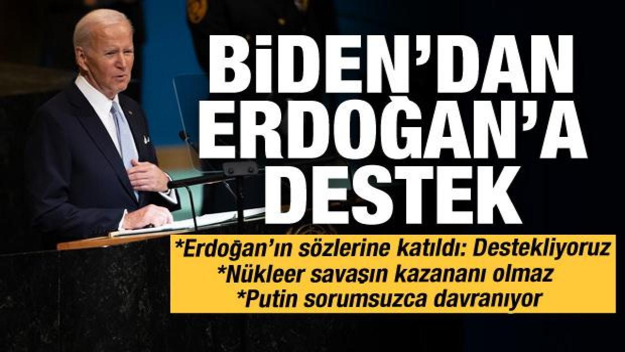 Biden: BMGK daimi üyelerin sayısının artırılmasını destekliyoruz