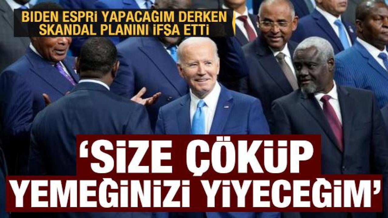 Biden espri yaparken niyetini açık etti: 'Fakir akrabalar gibi çöküp yemeğinizi yiyeceğim'