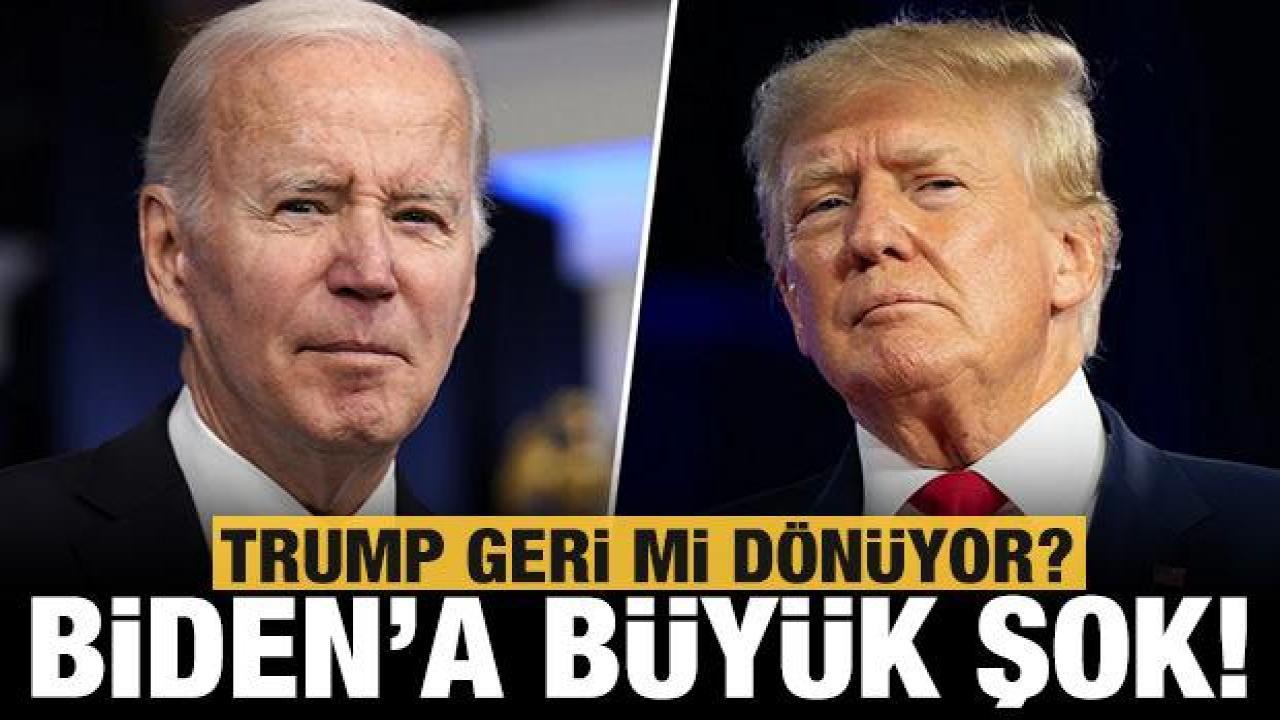 Biden'a büyük şok: İlk anketinde Trump'ın gerisinde kaldı!