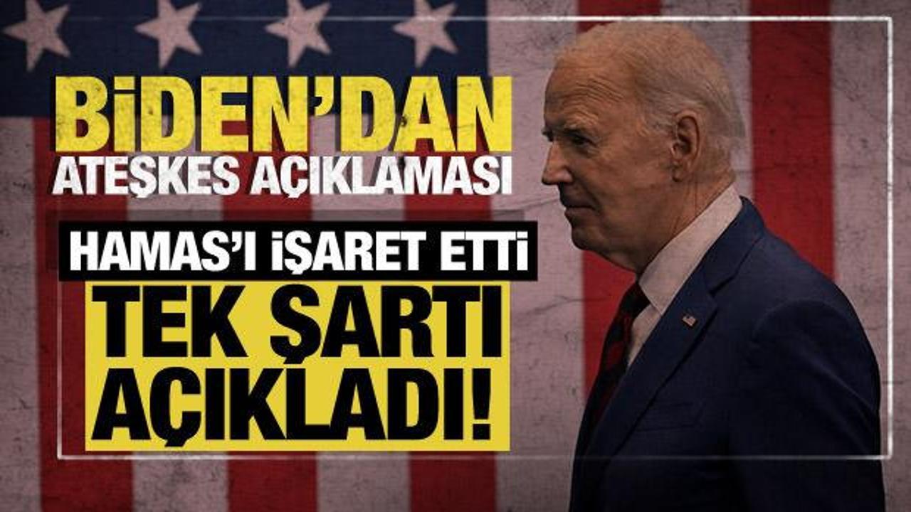 Biden'dan Gazze'de ateşkese ilişkin açıklama!