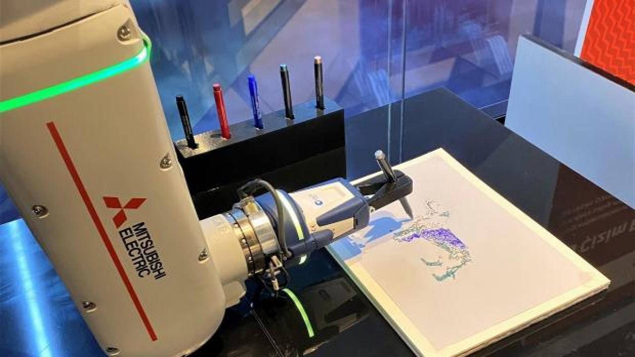 Bir ressam gibi özgün... Mitsubishi'nin robotu ilk defa resim çizecek!