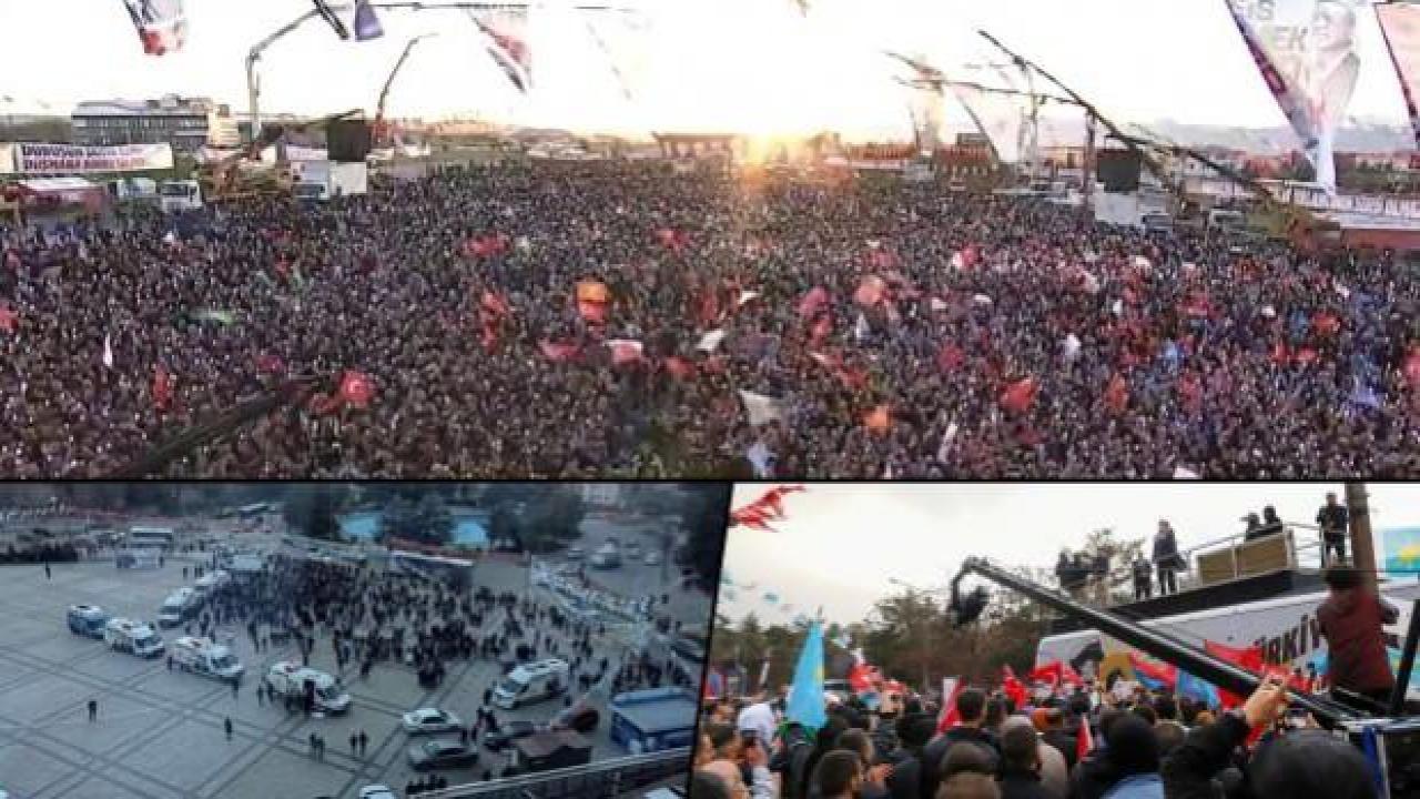 Bir şehir iki miting… Erzurum'da AK Parti ve İyi Parti farkı!