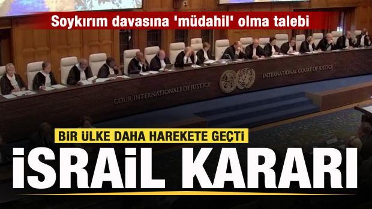 Bir ülkeden daha İsrail kararı! Soykırım davasına 'müdahil' olma talebi