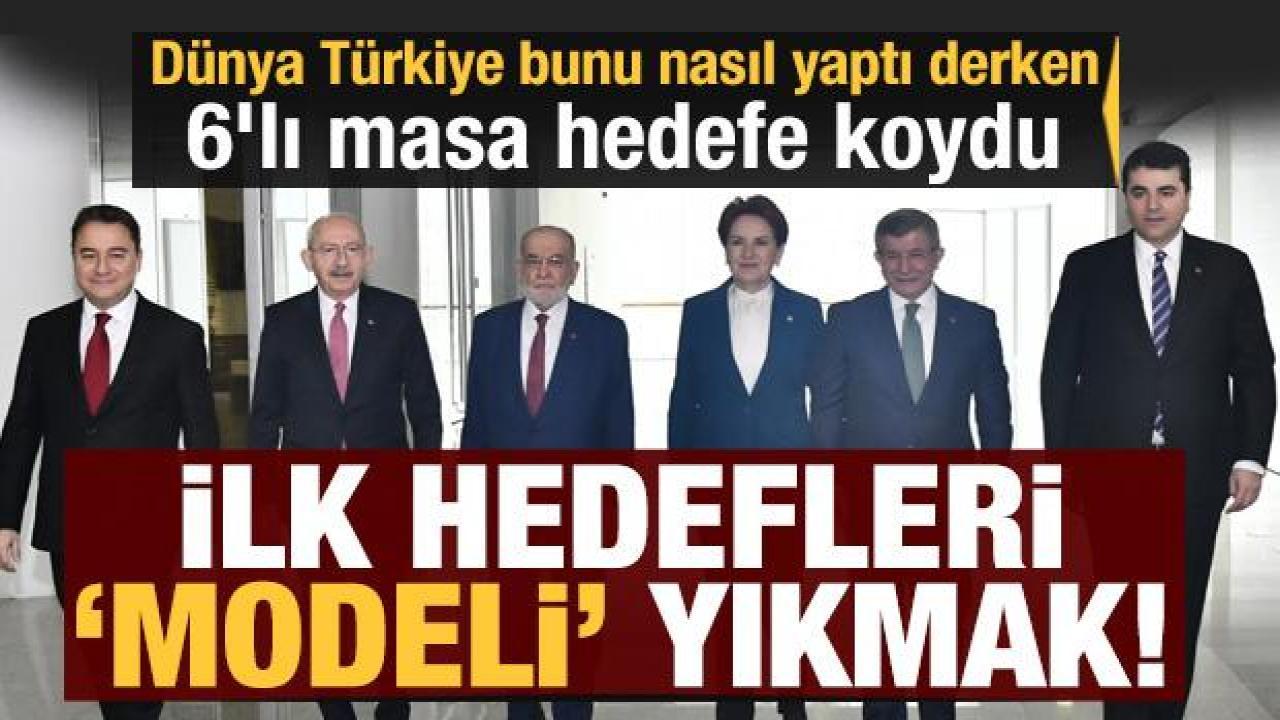 Birinci hedefleri modeli yıkmak! Dünya bunu nasıl yaptınız derken 6'lı masa hedefe koydu