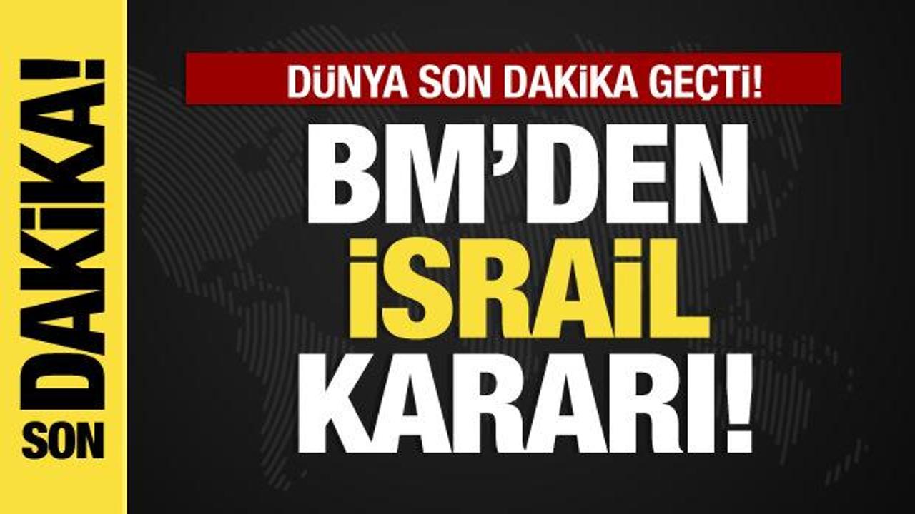 BM'den İsrail'e silah satışının durdurulması çağrısı