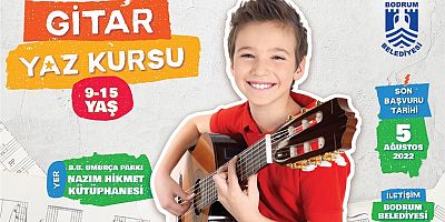 BODRUM BELEDİYESİ’NDEN ÇOCUKLARA ÜCRETSİZ GİTAR KURSU 