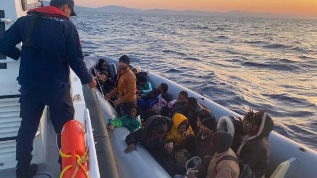 Bodrum'da 29 düzensiz göçmen kurtarıldı