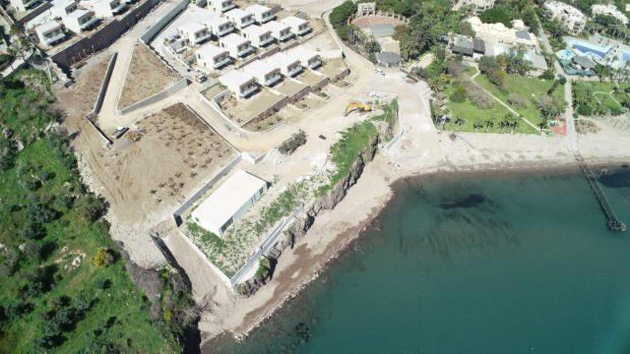 Bodrum'da denize dolgu yapan firmaya ceza