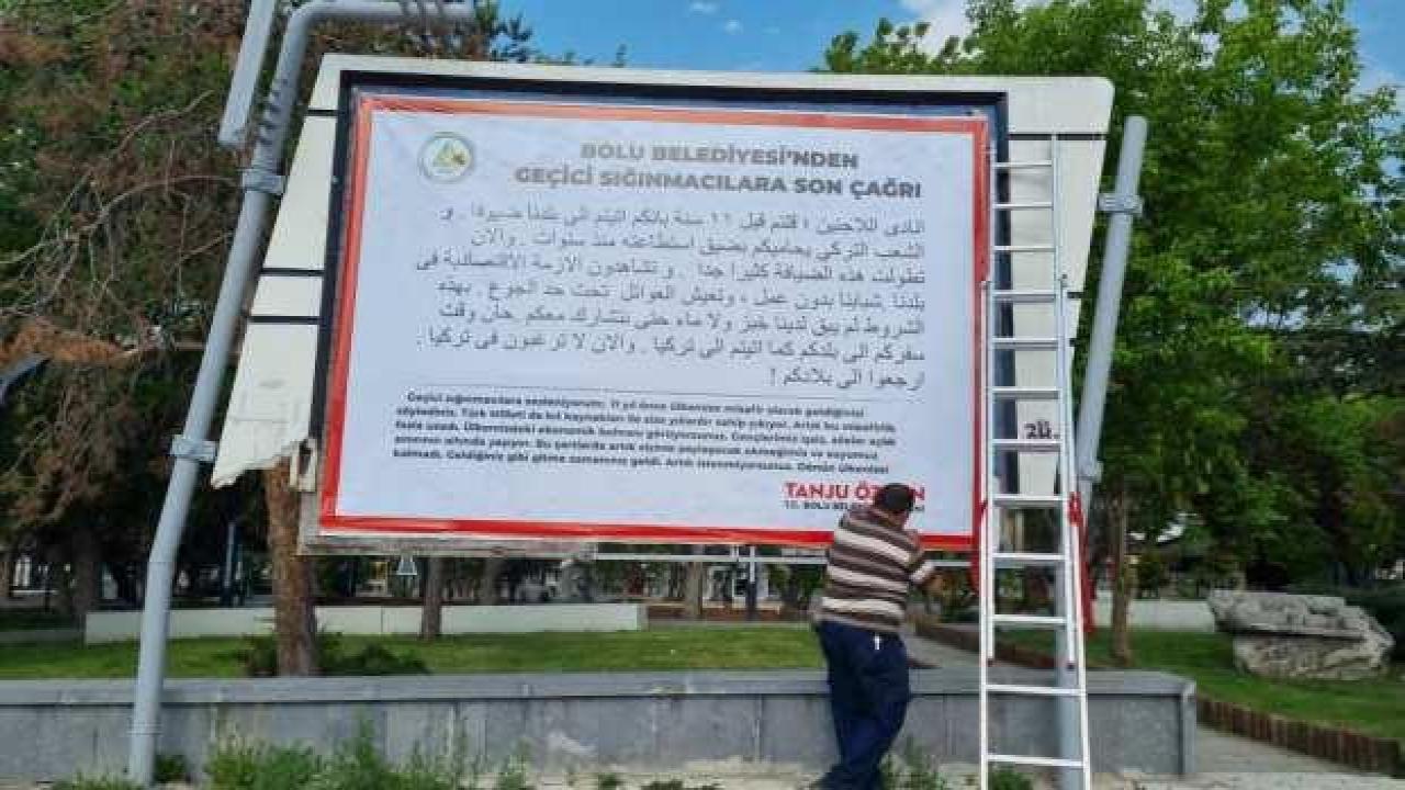 Bolu Belediye Başkanı Özcan'dan sığınmacılara Arapça 