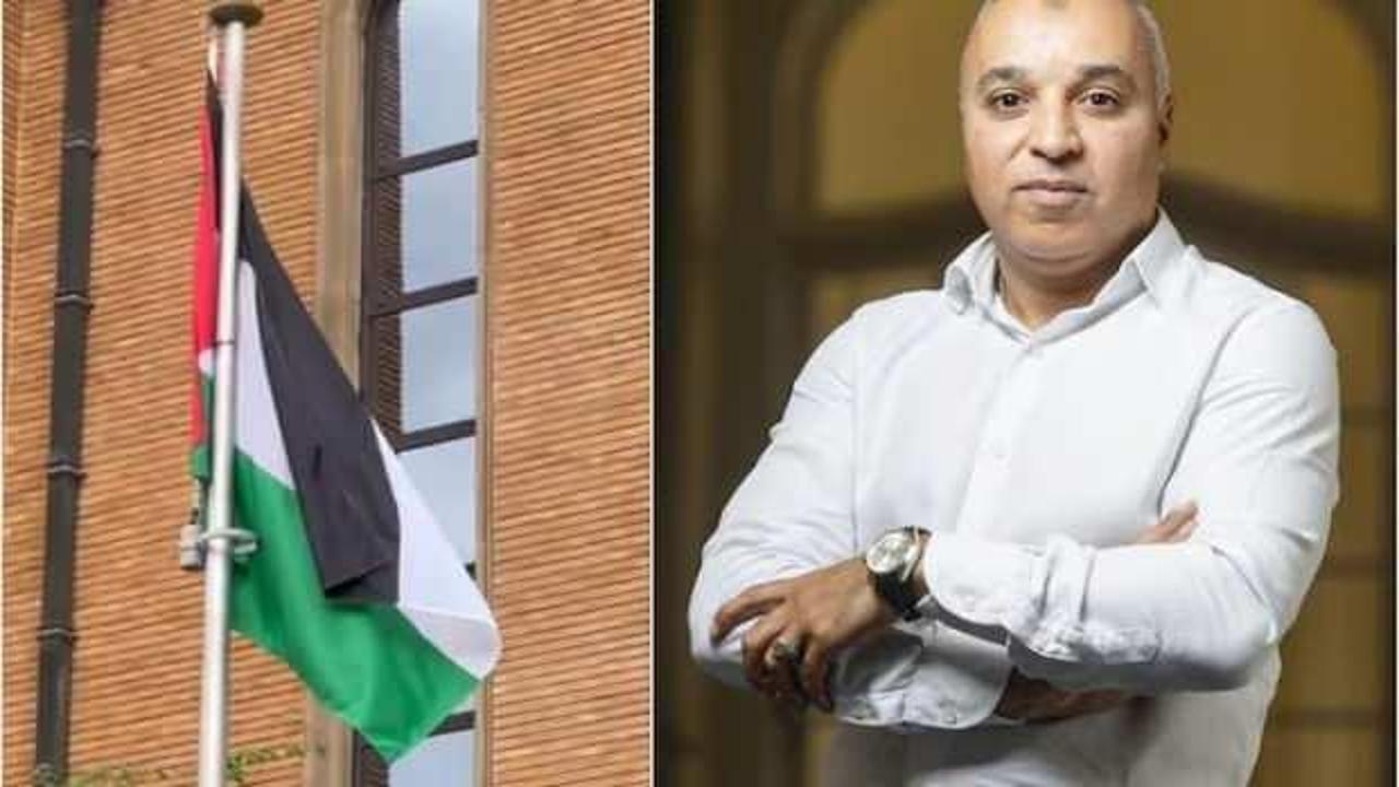 Brüksel'de Filistin bayrağı yeniden göndere çekildi