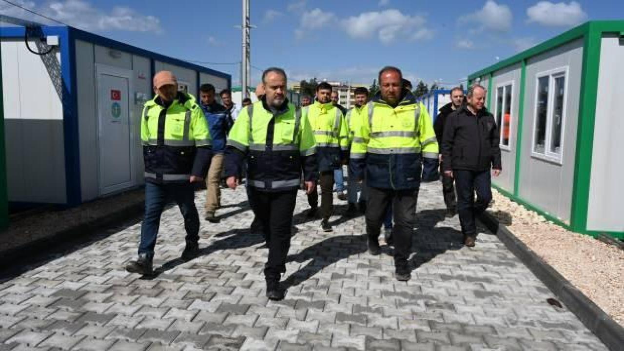 Bursa Büyükşehir Belediyesi'nin Hatay mesaisi sürüyor