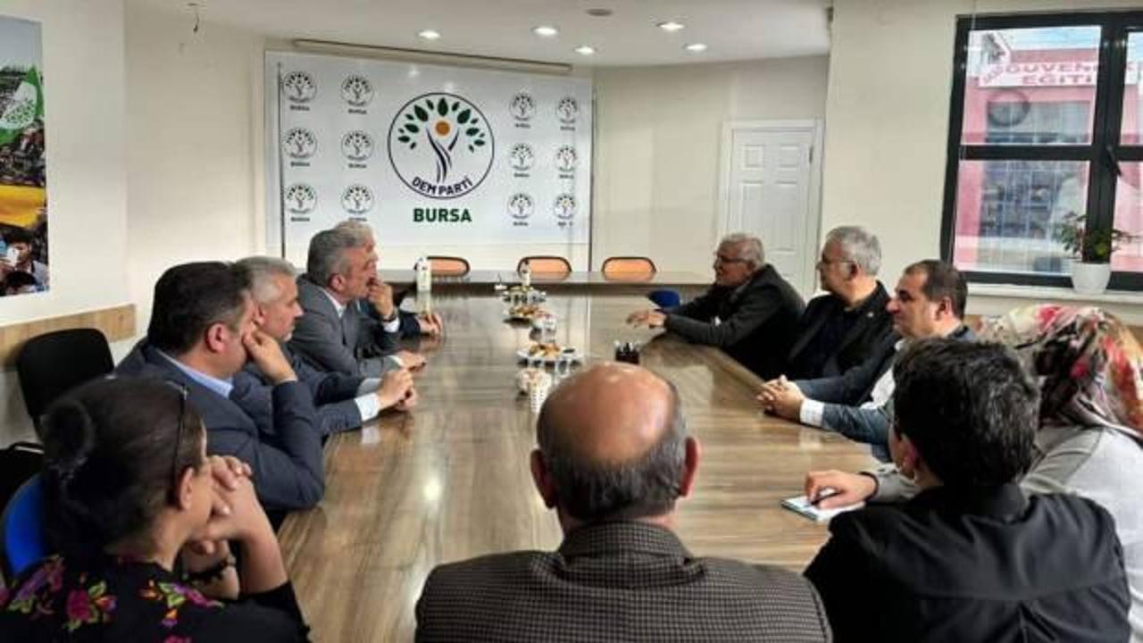 Bursa'da CHP'den DEM'e ziyaret
