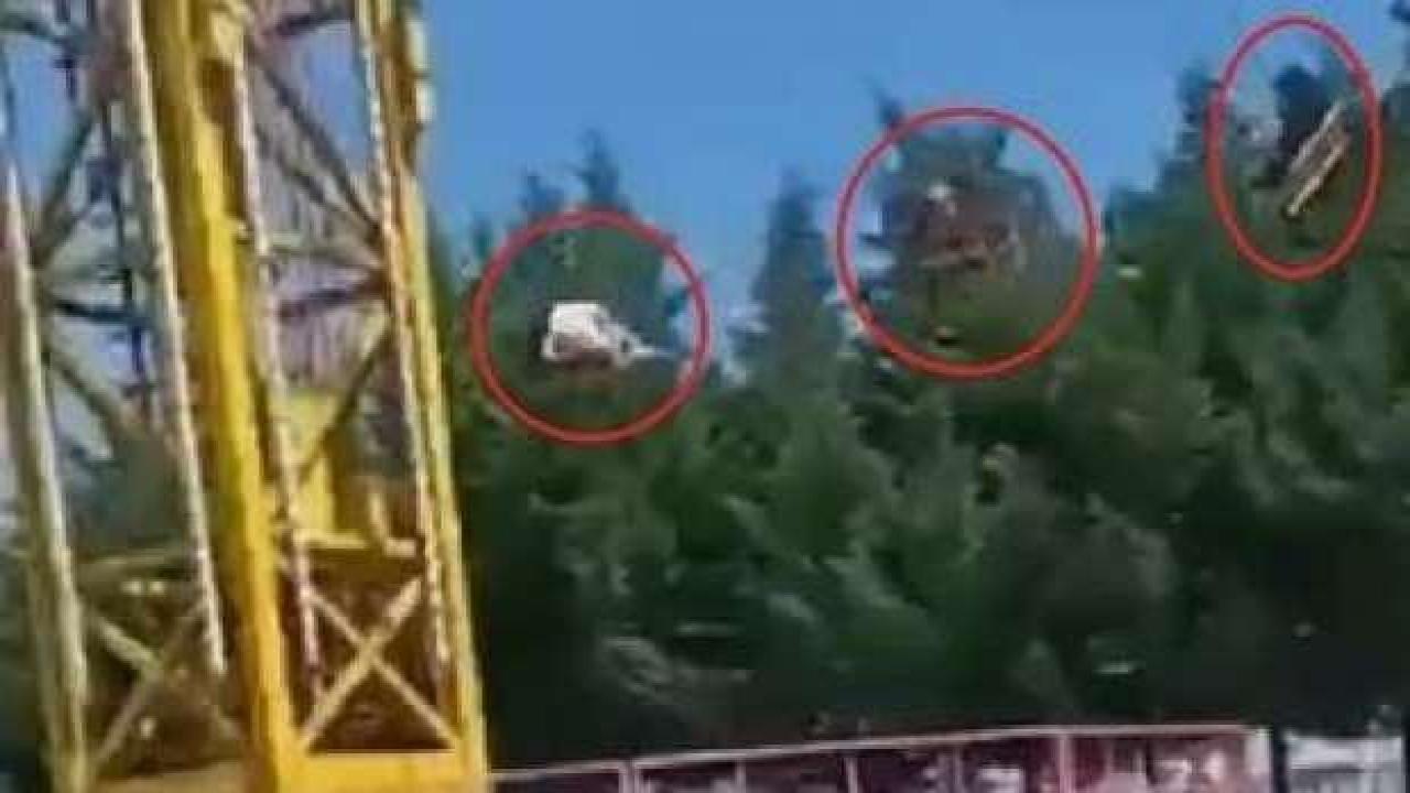 Bursa'da lunaparkta faciadan dönüldü!