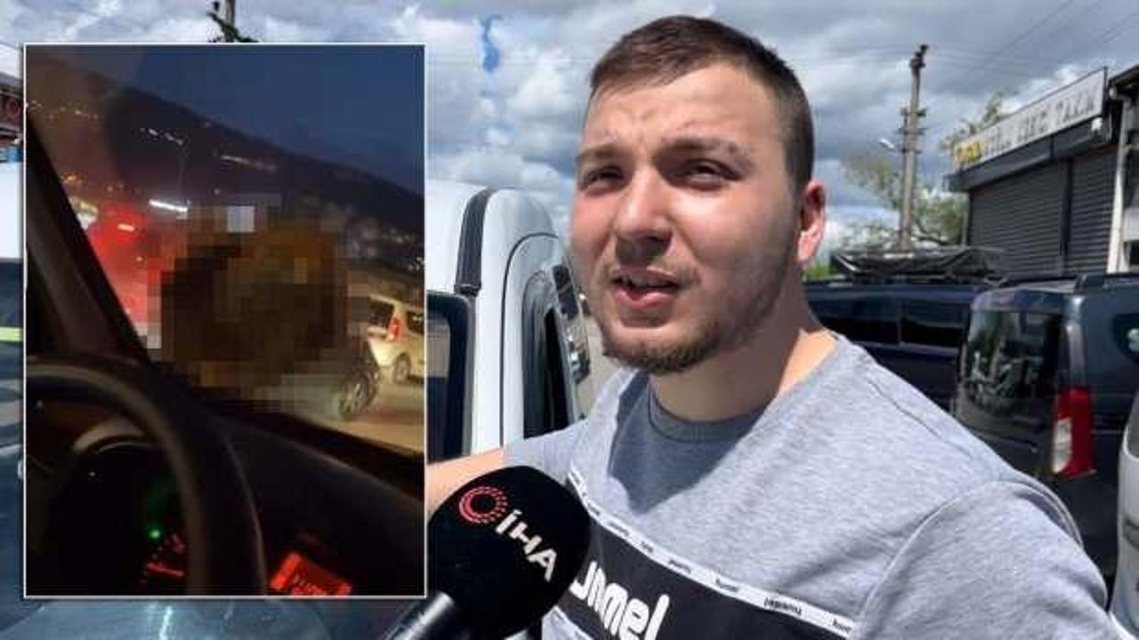 Bursa'da trajikomik olay! Bir anca aracın camına kondu: ‘Ne olduğunu anlayamadık’
