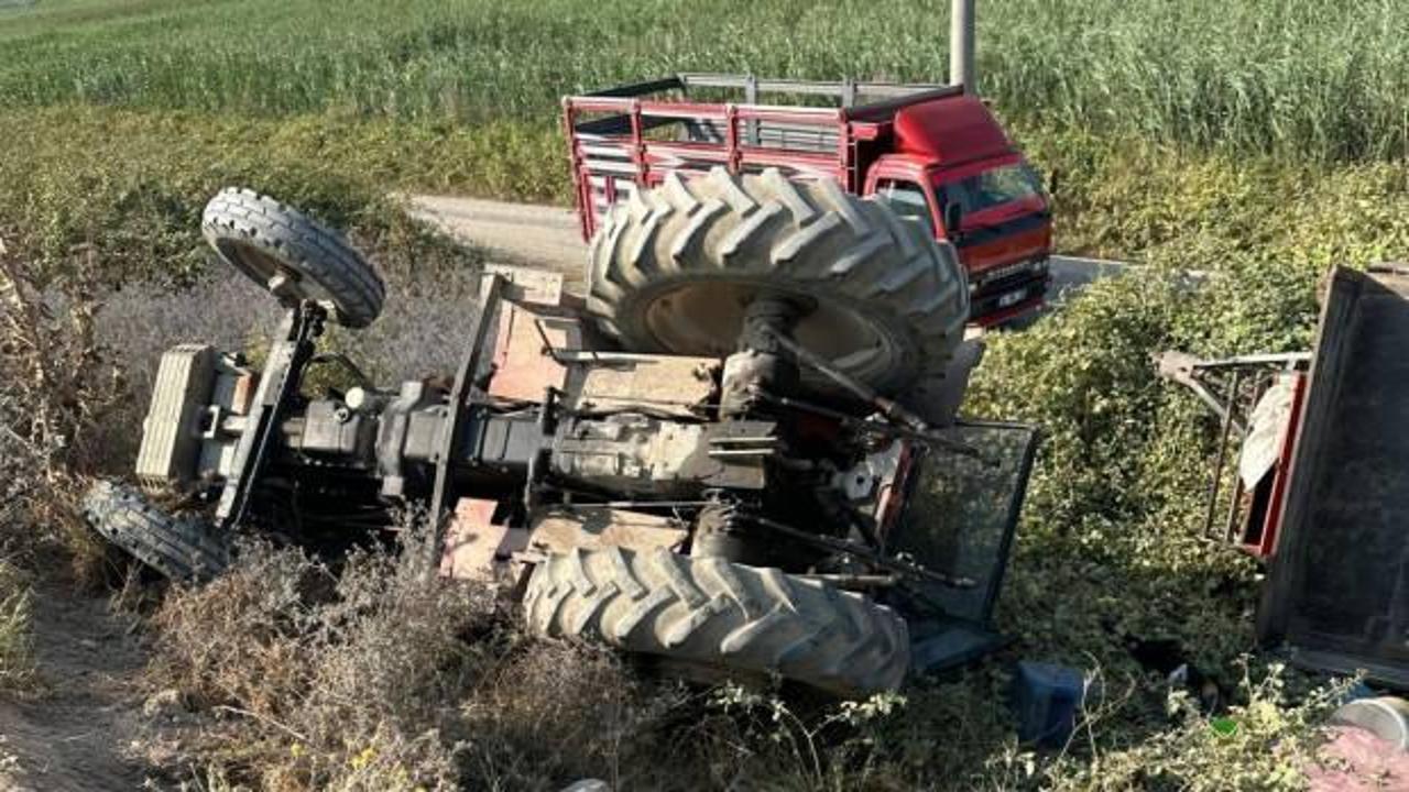 Bursa'da traktör devrildi: 1 kişi öldü, 1 kişi yaralandı