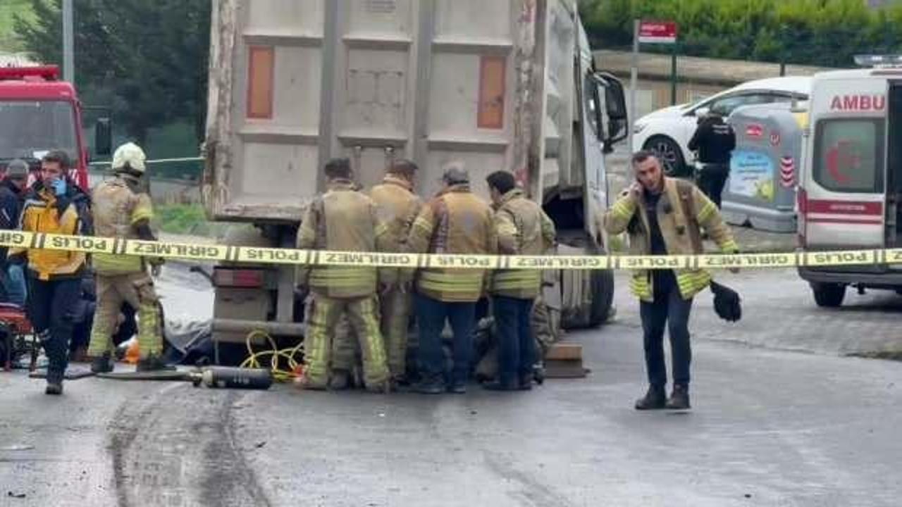 Büyükçekmece'de feci olay: Kamyon altına alıp 50 metre sürükledi!