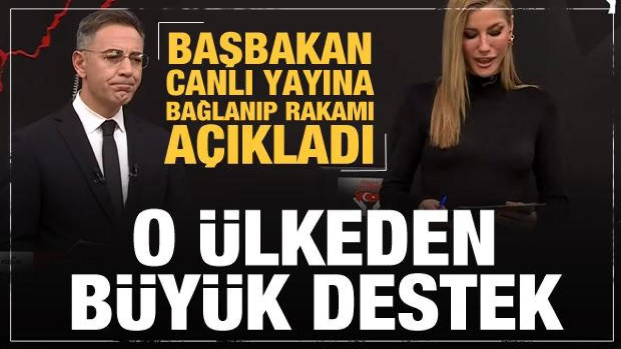 Canlı yayına bağlanıp rakamı açıkladı! O ülkeden depremzedelere destek