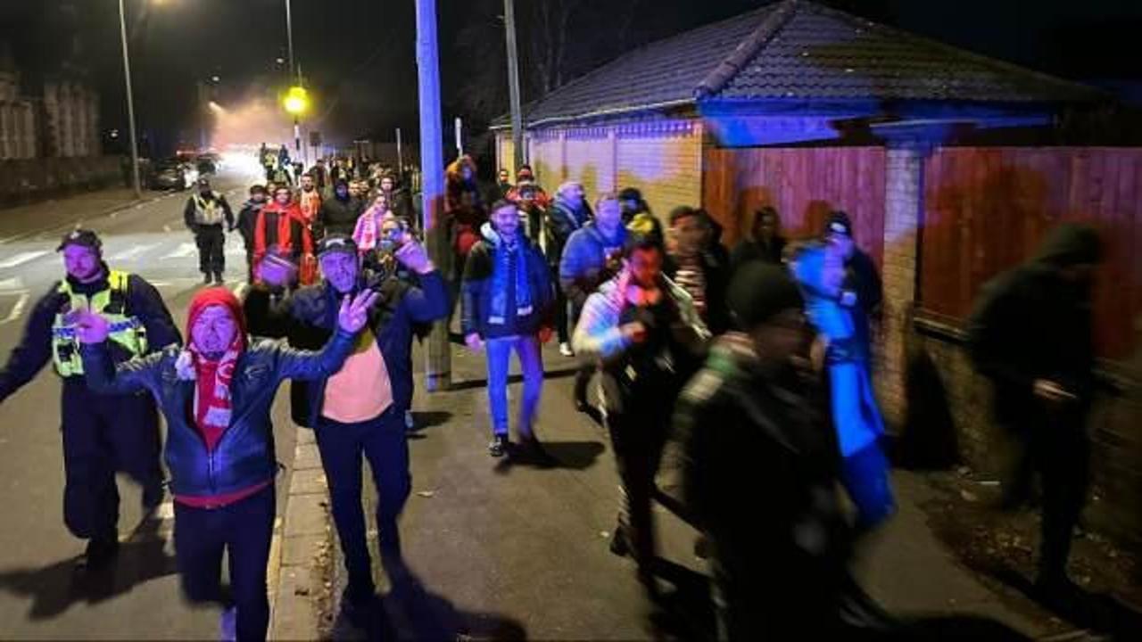 Cardiff'te Türk Milli Takımı coşkusu