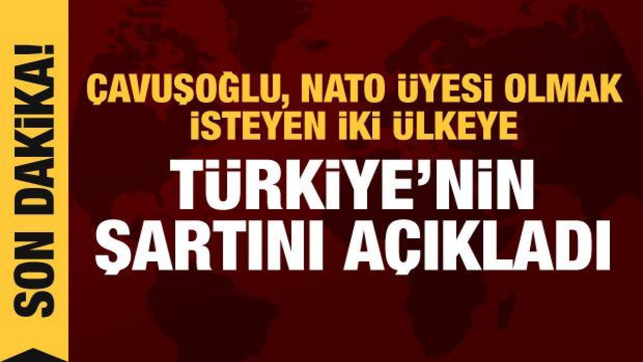 Çavuşoğlu İsveç ve Finlandiya için Türkiye'nin şartını açıkladı
