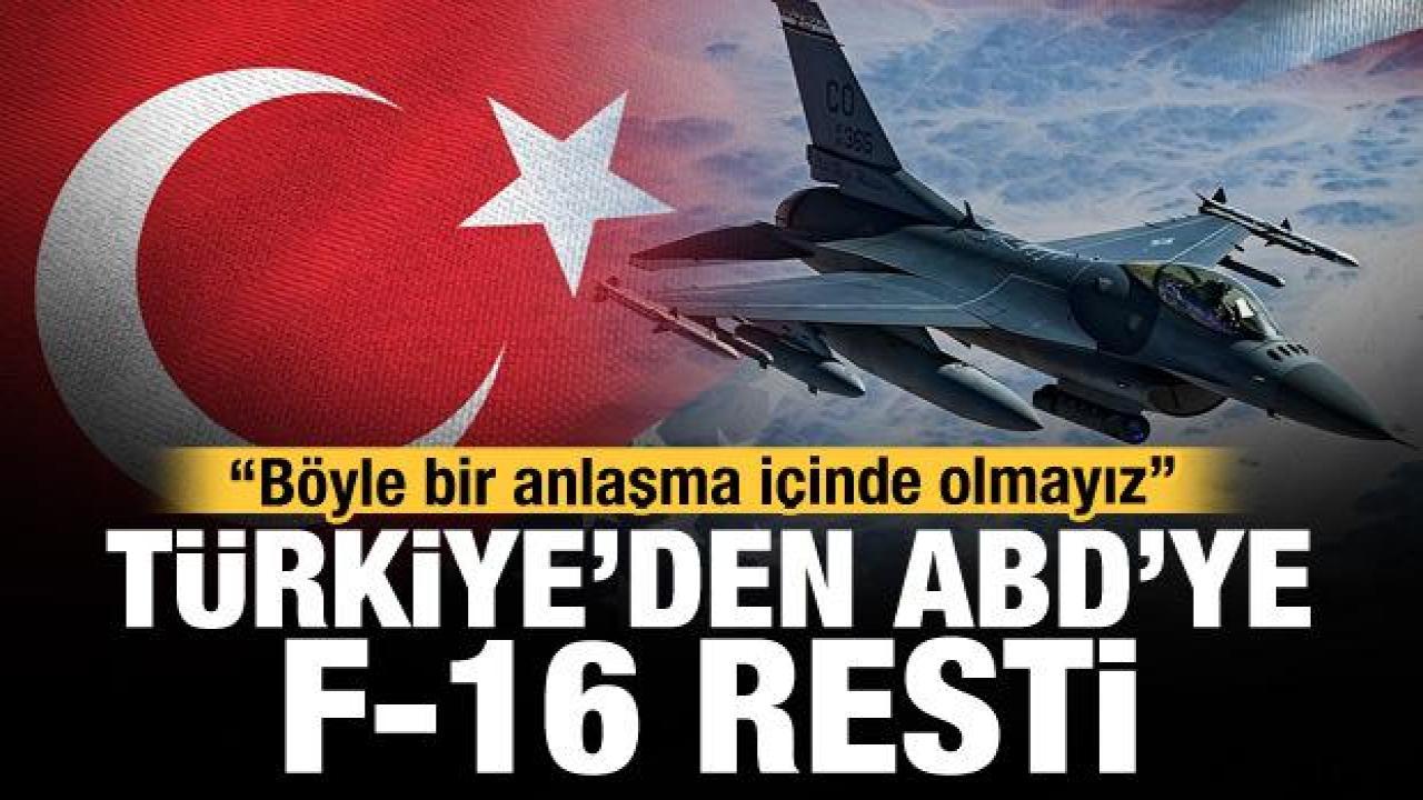 Çavuşoğlu'ndan ABD yönetimine F-16 resti: Böyle bir anlaşma içinde olmayız