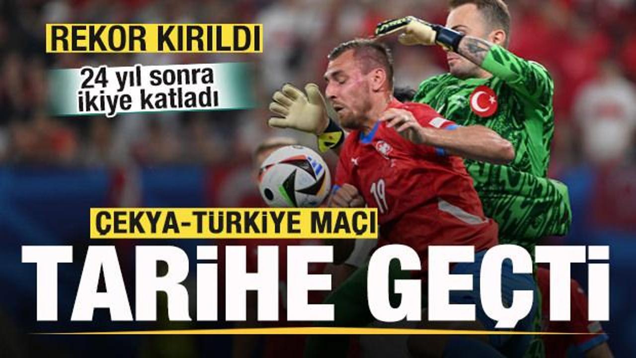 Çekya-Türkiye maçı tarihe geçti! Daha önce böylesi görülmedi