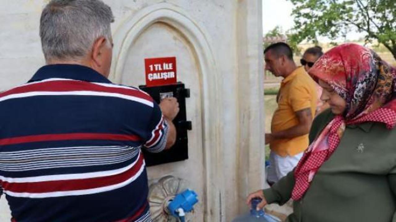 Çeşmeler ücretli hale getirildi