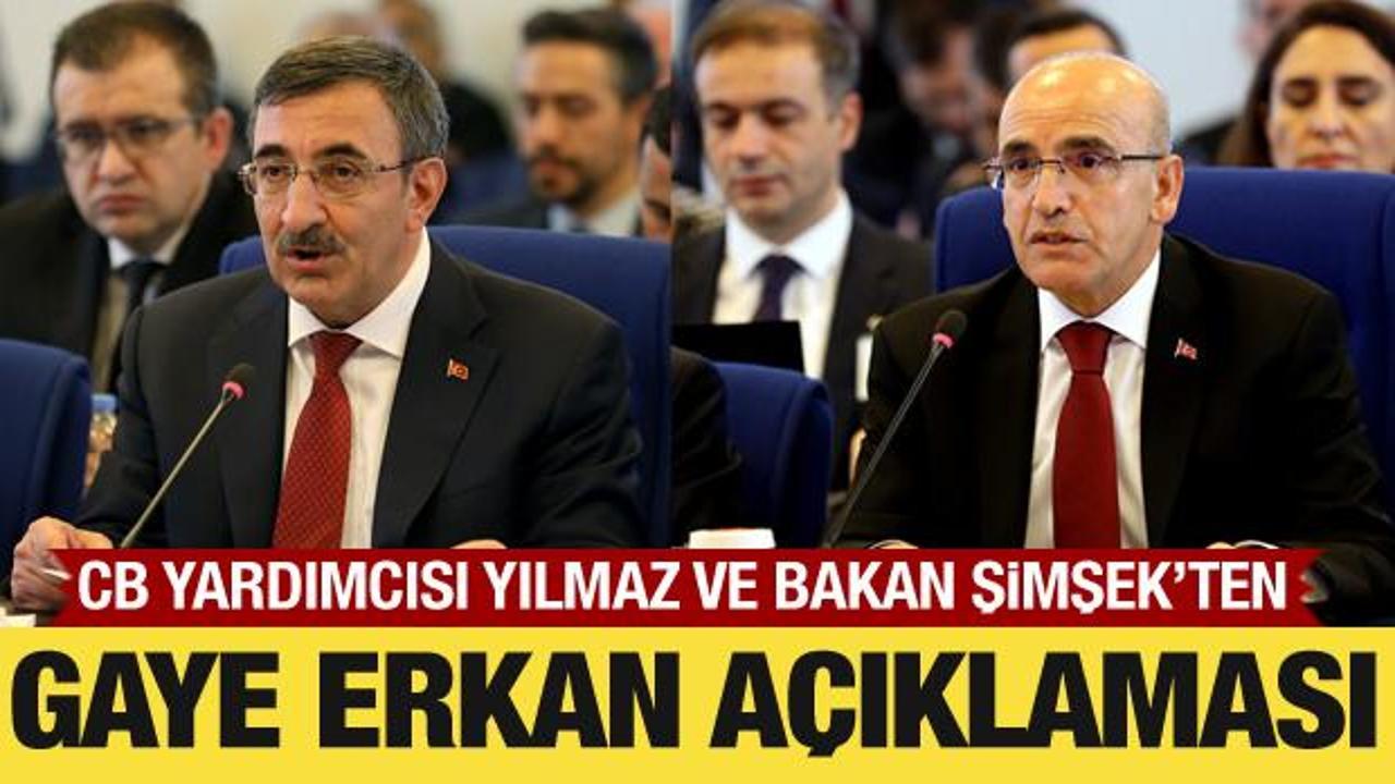 Cevdet Yılmaz ve Bakan Şimşek'ten Hafize Gaye Erkan açıklaması