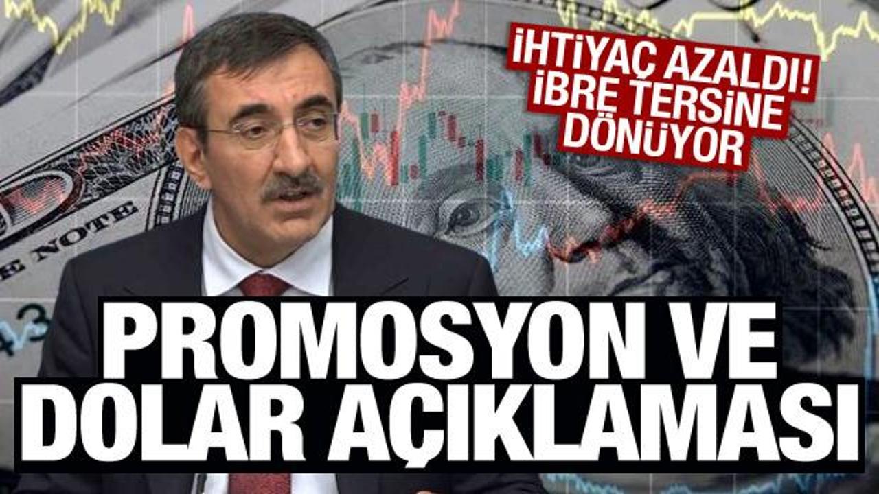 Cevdet Yılmaz'dan döviz ve promosyon açıklaması