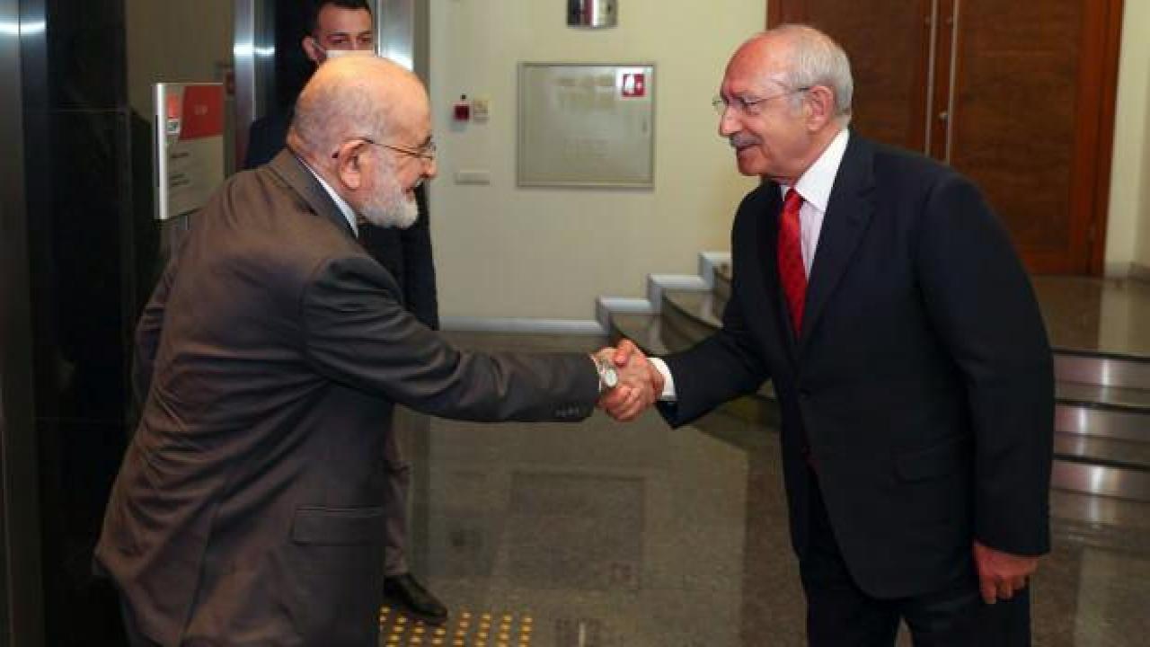 CHP Genel Başkanı Kılıçdaroğlu, Karamollaoğlu ile görüştü