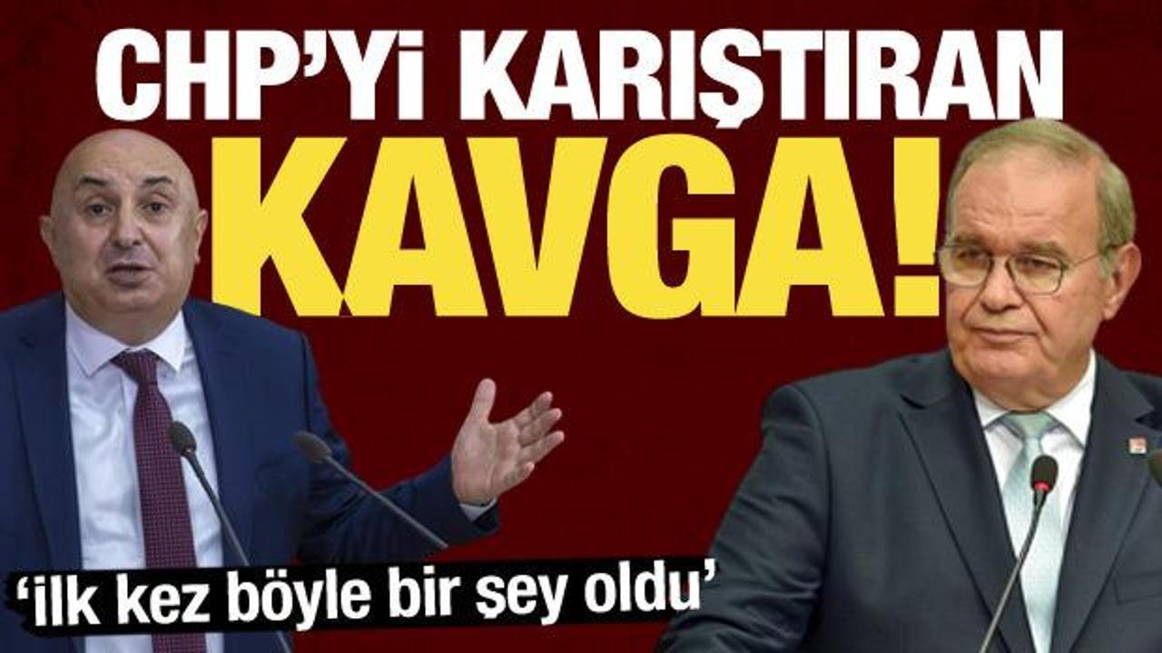 CHP Genel Merkezi'nde Öztrak ile Özkoç arasında 