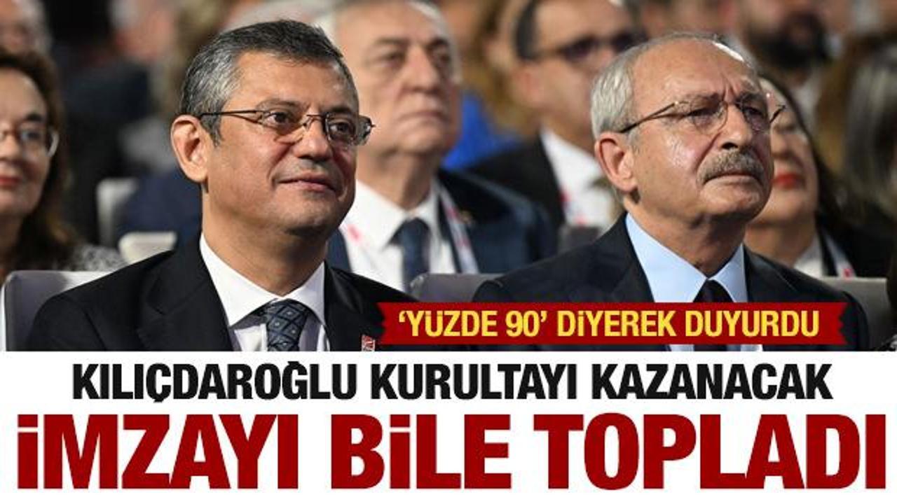 CHP Kurultayı açıklaması: Kılıçdaroğlu yüzde 90 aday...Kazanacak imzayı da topladı
