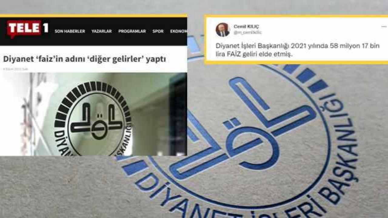 CHP medyası tek ses oldu: Diyanet faiz’in adını 