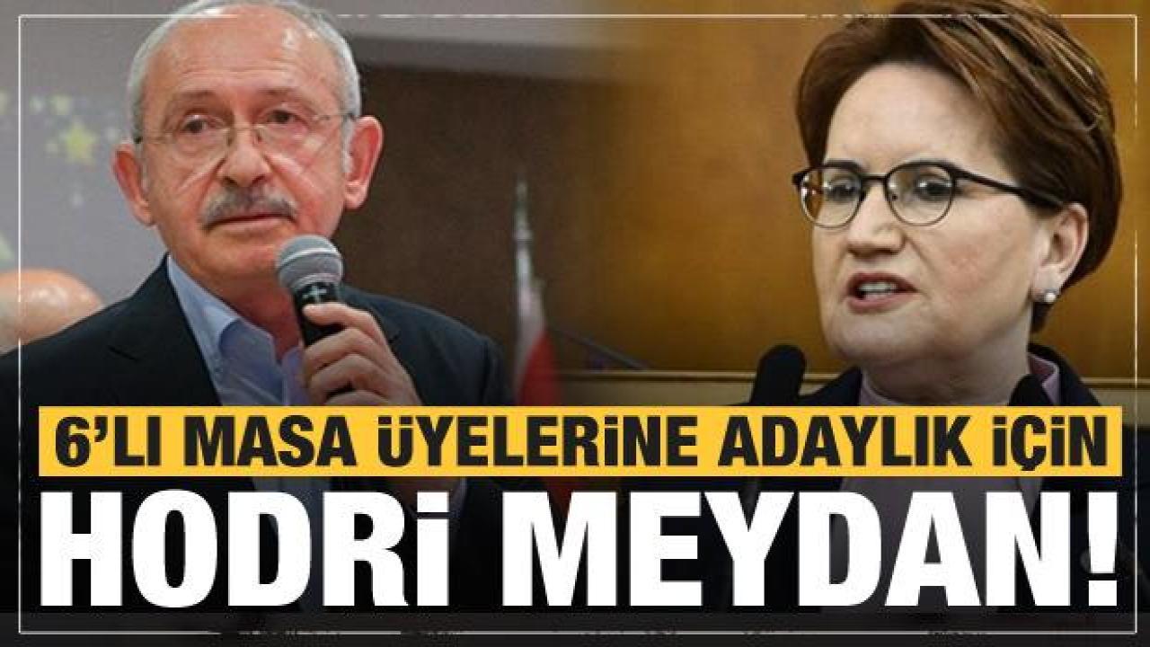 CHP'den 6'lı masa üyelerine adaylık için hodri meydan!