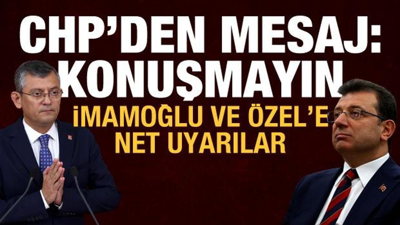 CHP'den İmamoğlu ve Özel'e mesaj: Bunun yeri kurultay