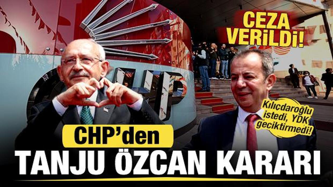 CHP'den son dakika Tanju Özcan kararı! Ceza verildi...